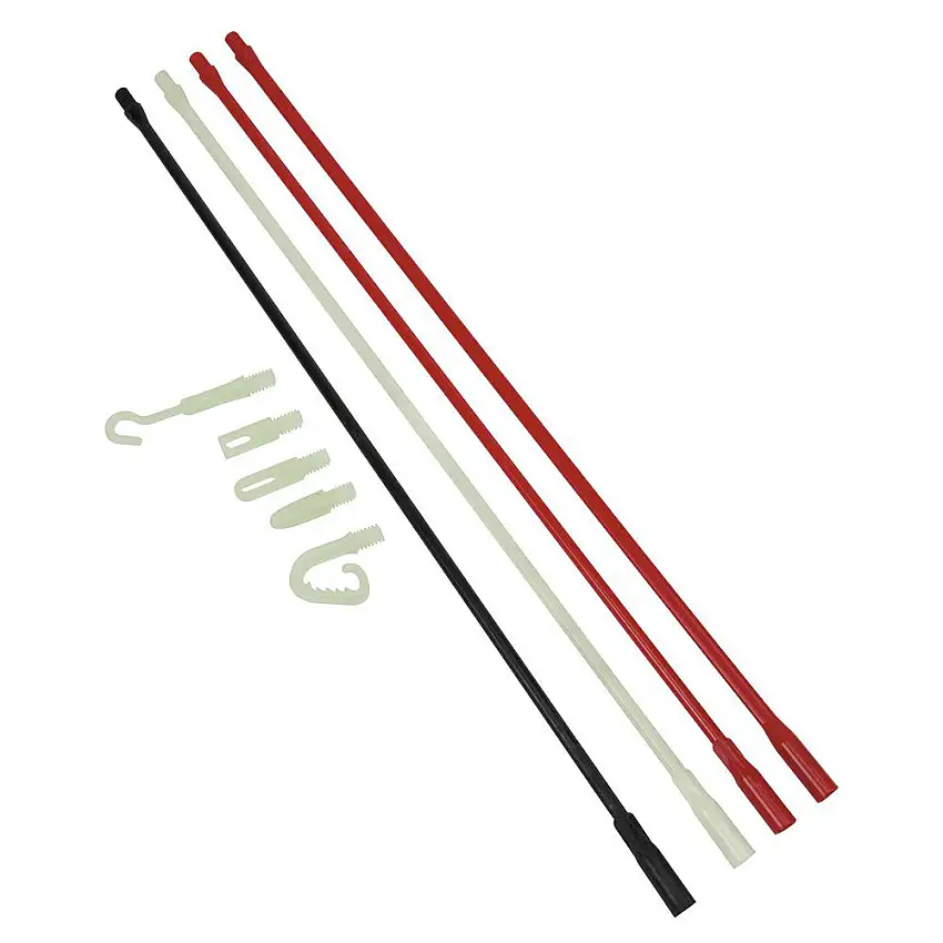 Klein Tools 9-Piece Glow-in-The-Dark Polymer Fish Rod Set - SRS56038