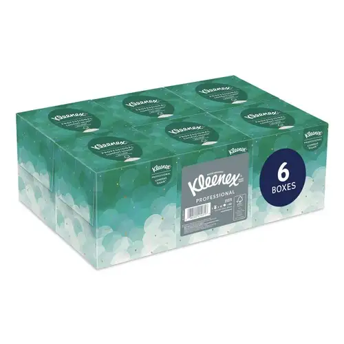 Kleenex 21271 2-Ply Pop-Up Box Professional Facial Tissue (6-Boxes/Pack)