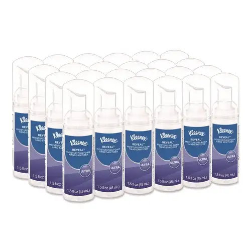 Kleenex 1.5 oz. Pump Bottle Ultra Moisturizing Foam Hand Sanitizer - Unscented (24/Carton)