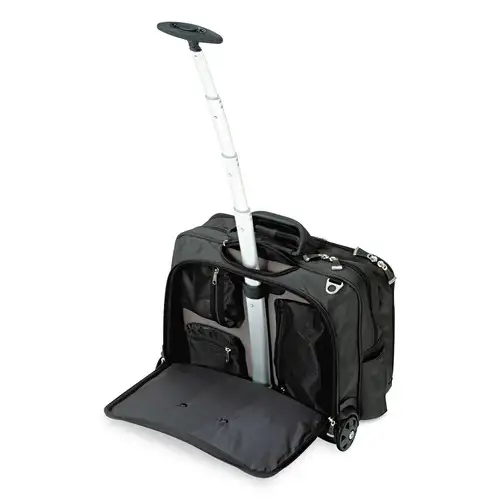 Kensington 17.5 x 9.5 x 13 Contour Ballistic Nylon Rolling Laptop Case, Fits Devices Up to 17 in. - Black