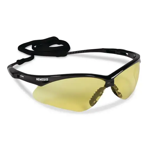 Ansell Nemesis Safety Glasses - Black Half Frame/Amber Dual Lens (1/Box)