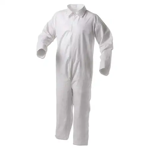 Ansell A35 Liquid and Particle Protection Coveralls - Large/White (25/Carton)