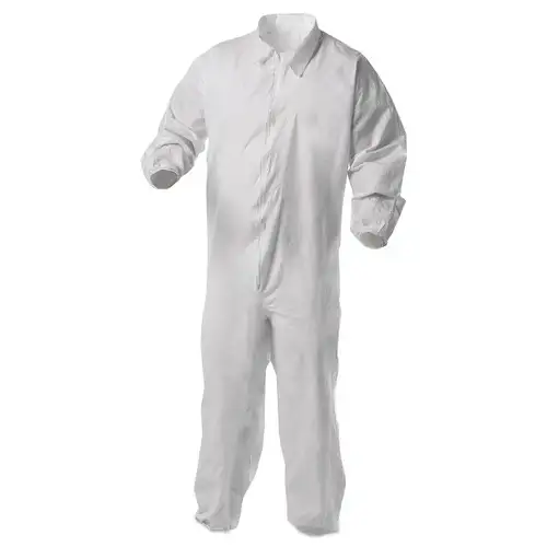 Ansell A35 Liquid and Particle Protection Coveralls - 2X-Large/White (25/Carton)