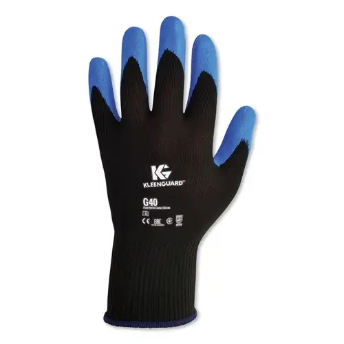 Ansell G40 8.66 in. Long Foam Nitrile Coated Gloves - Small (Size 7)/Blue/Black (12/Pack)
