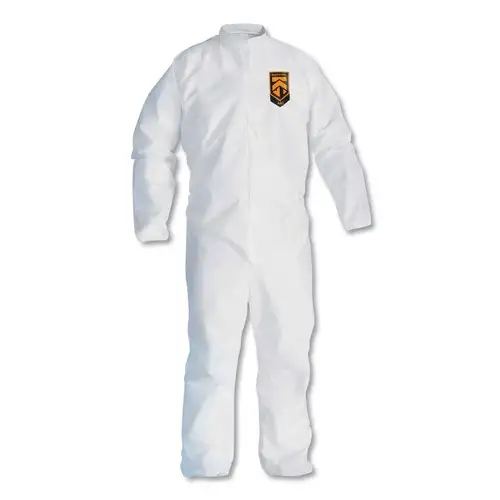 Ansell A30 Elastic-Back Coveralls - Double Extra Large, White (25/Carton)