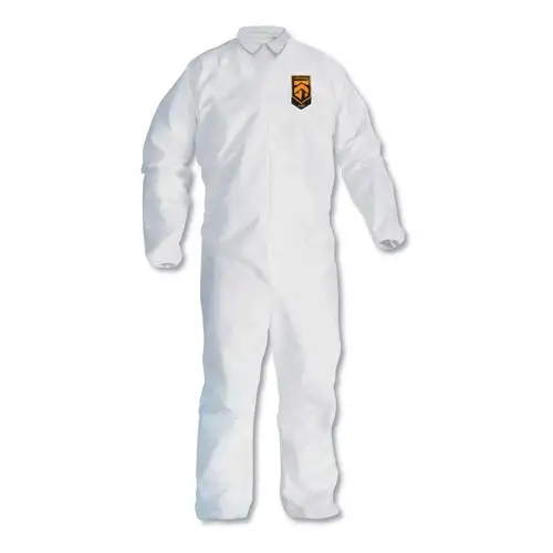 Ansell A30 Elastic-Back and Cuff Coveralls - Extra Large, White (25/Carton)