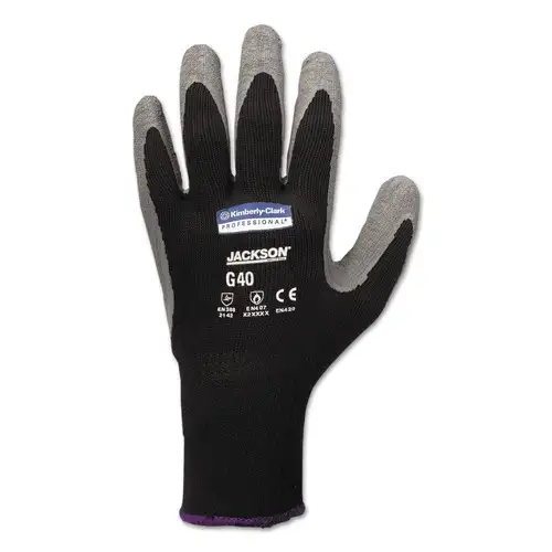 Ansell 10.63 in. G40 Latex Coated Gloves- 2X-Large, Gray/Black (12 Pairs/Pack)