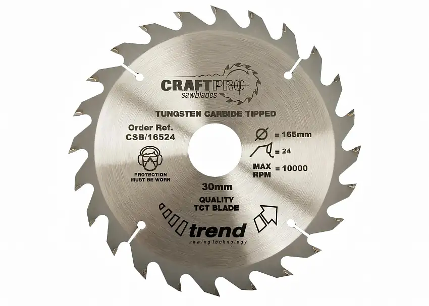 Circular saw blade HM 165 x 1.6/1.0 x 20 mm, Z=24