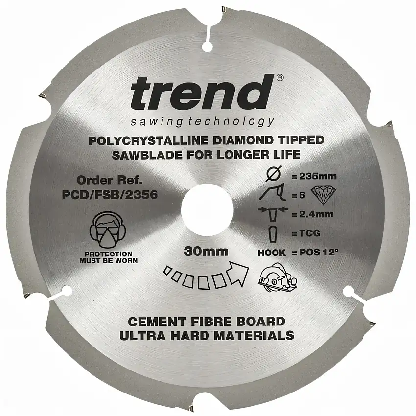 Circular saw blade DIA 235x2.4/1.6x30, TFZ=6