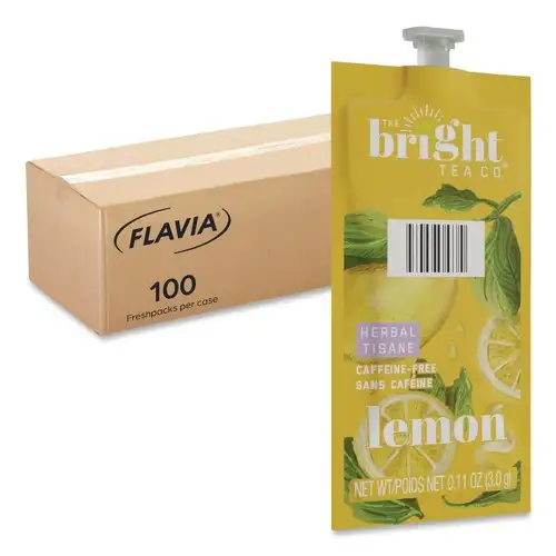 FLAVIA 0.11 oz. Pouch The Bright Tea Co. Freshpack - Lemon (100/Carton)