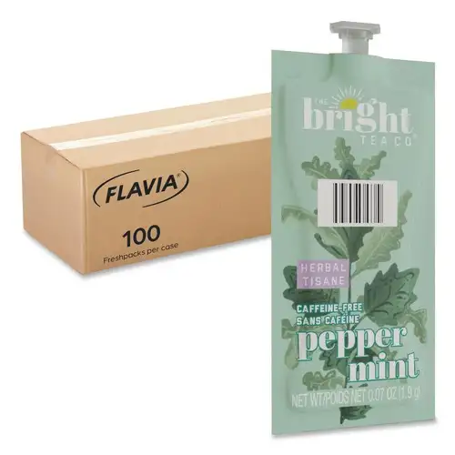 FLAVIA 0.07 oz. Pouch The Bright Tea Co. Freshpack - Peppermint (100/Carton)