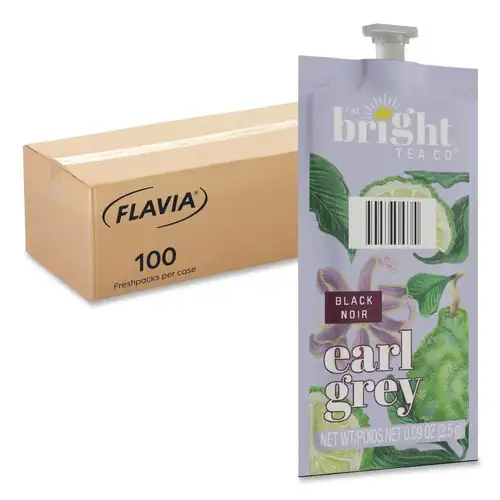 FLAVIA 0.09 oz. Pouch The Bright Tea Co. Freshpack - Earl Gray (100/Carton)