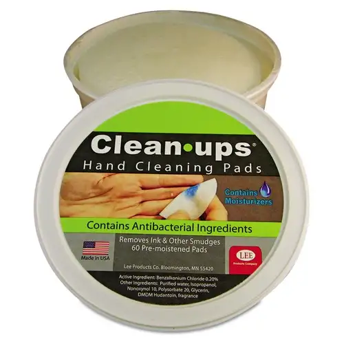 LEE 1-Ply 3 in. dia. Clean-Ups Cloth Hand Cleaning Pads - Mild Floral Scent