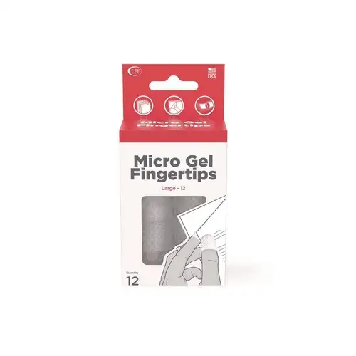 LEE Size 12 Micro-Gel Fingertips - Large Clear (12/Pack)