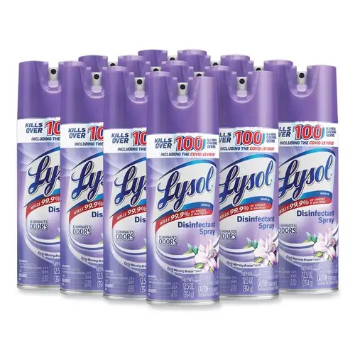LYSOL Brand 12.5 oz. Aerosol Spray Disinfectant Spray - Early Morning Breeze (12/Carton)