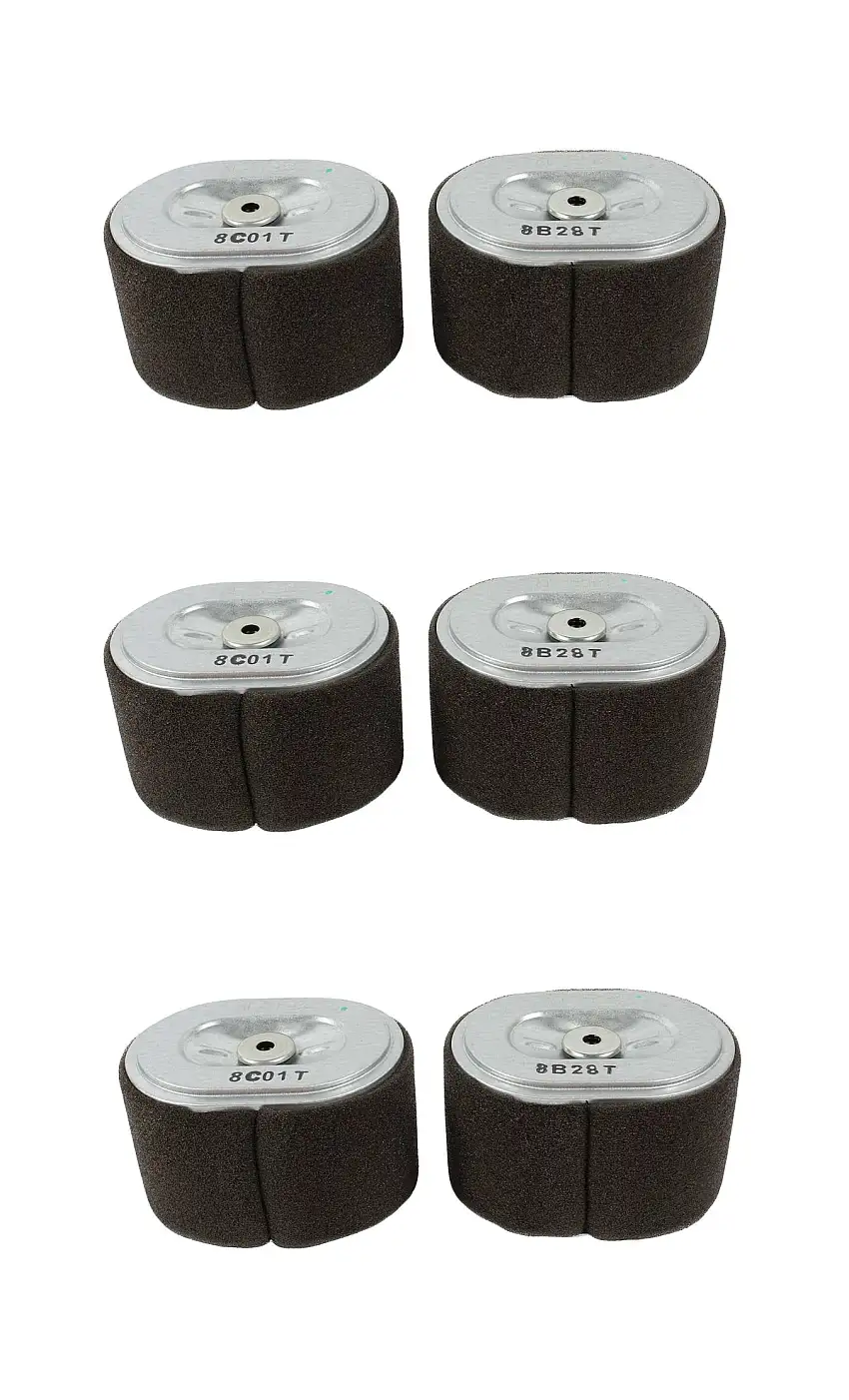 6 Pack Genuine Honda 17210-Z4M-821 Air Filter Fits GX120 GX140 GX160 GX200 OEM