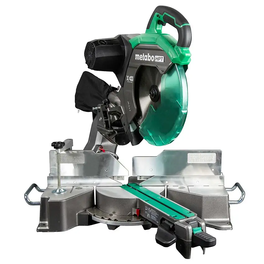 Metabo HPT 120V 15 Amp 12 in. Corded Dual Bevel Sliding  Miter Saw - C12RSH3M