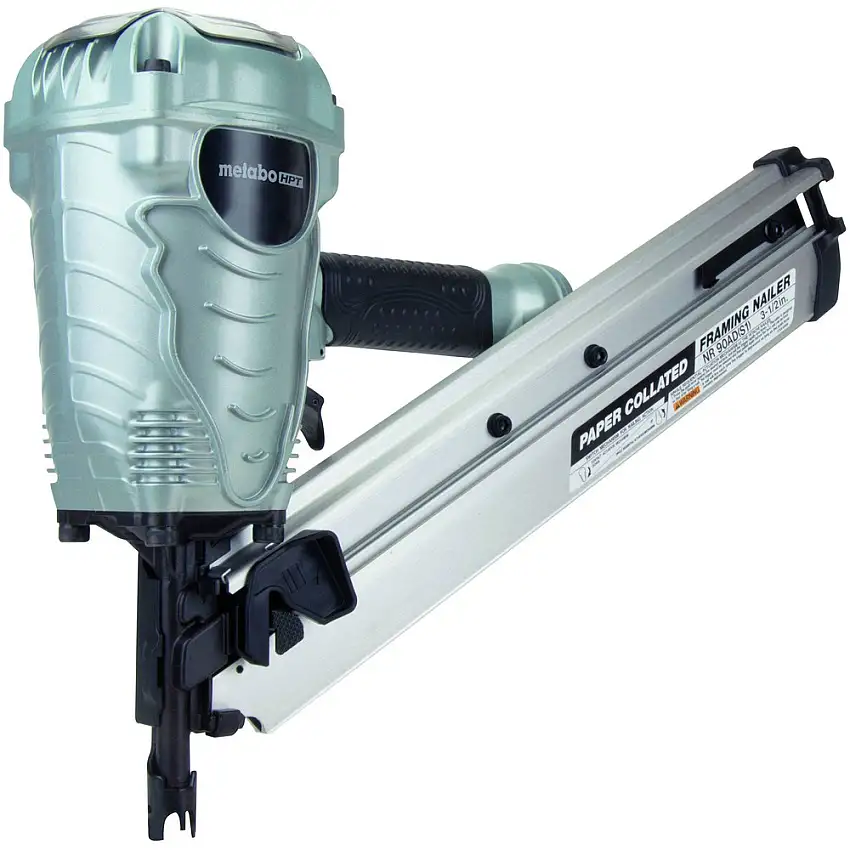 Metabo HPT NR90ADS1M 30-Degree Paper Collated 3-1/2 in. Strip Framing Nailer