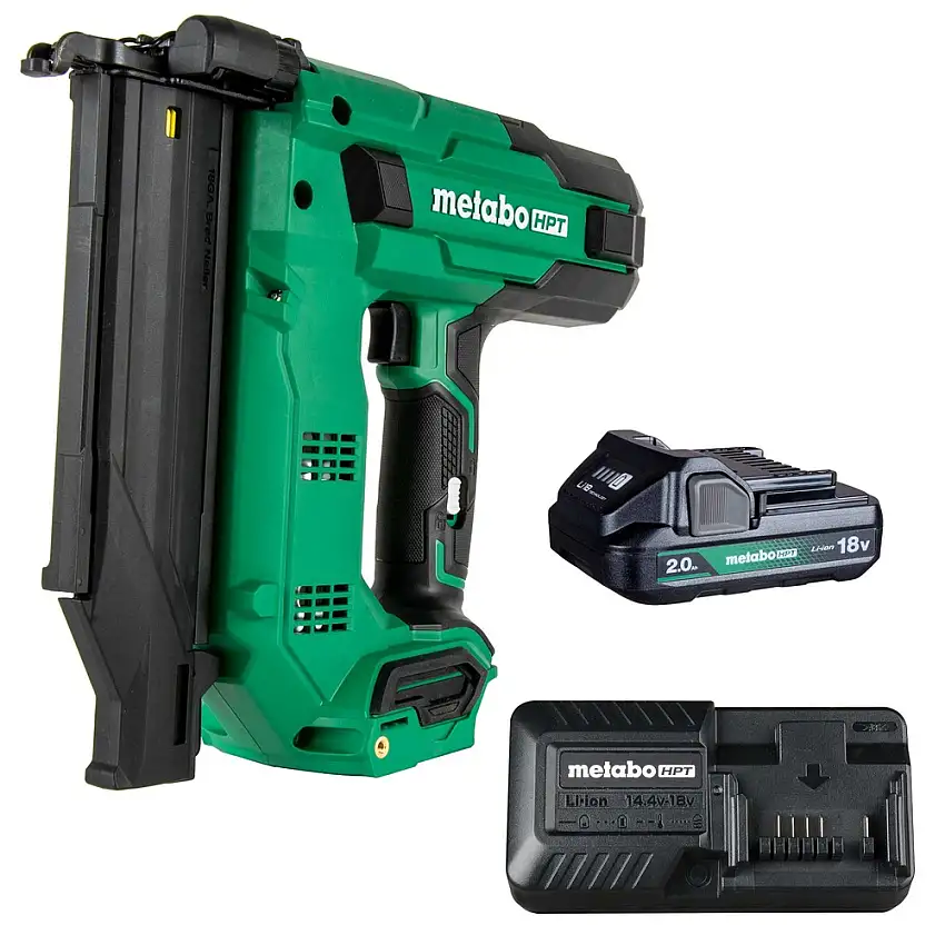 Metabo HPT 18V MultiVolt 18 ga. Cordless Compact Brad Nailer Kit (2 Ah) - NT1850DGM