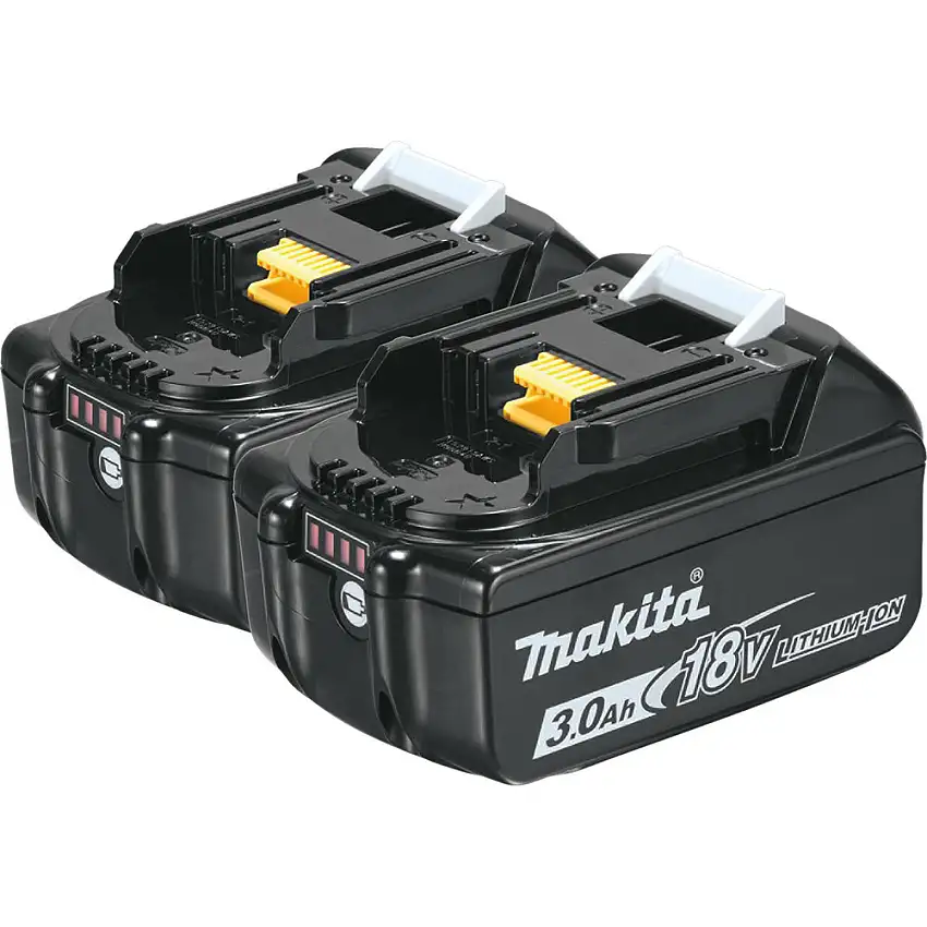 Makita (2/Pack) 18V LXT 3 Ah Lithium‑Ion Battery - BL1830B-2