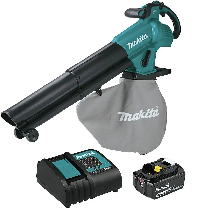 Makita 18V LXT Brushless Lithium-Ion 6.6 Gallon Cordless Blower/Vacuum/Mulcher Kit (4 Ah) - XBU07SM1