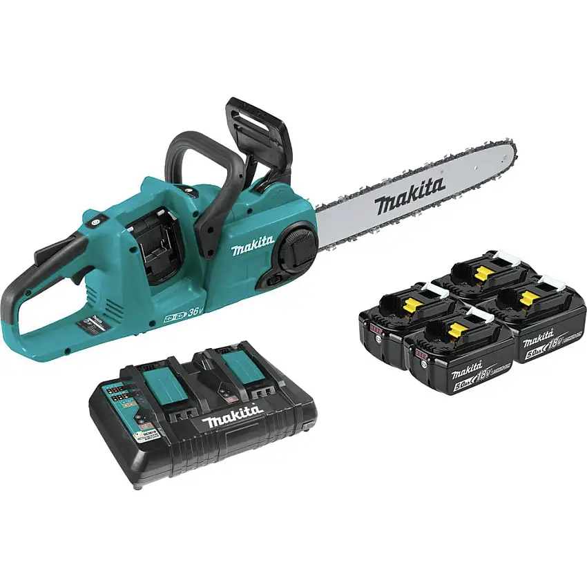 Makita 18V X2 (36V) LXT Lithium-Ion Brushless 16 in. Cordless Chain Saw Kit (5 Ah) - XCU04PT1