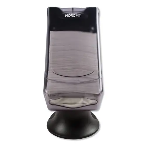 Morcon Paper Valay 8 in. x 17.25 in. x 13 in. Tower Napkin Dispenser - Transparent Black