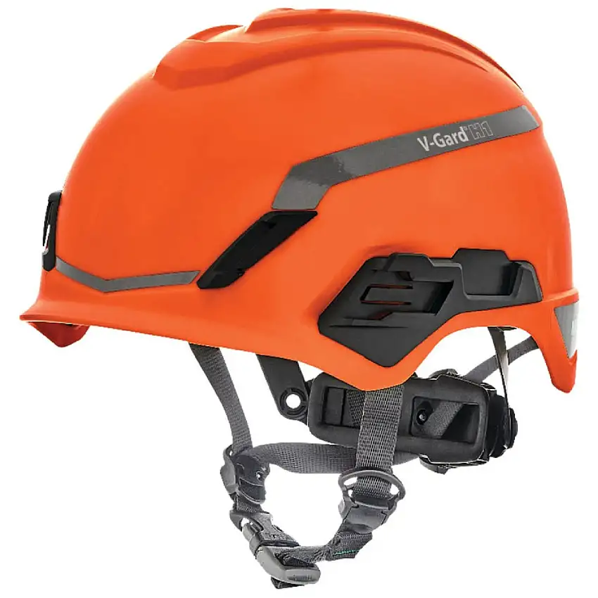 MSA V-Gard H1 Fas-Trac III Pivot Novent ANSI EN397 Safety Helmet -  Orange - 10194797