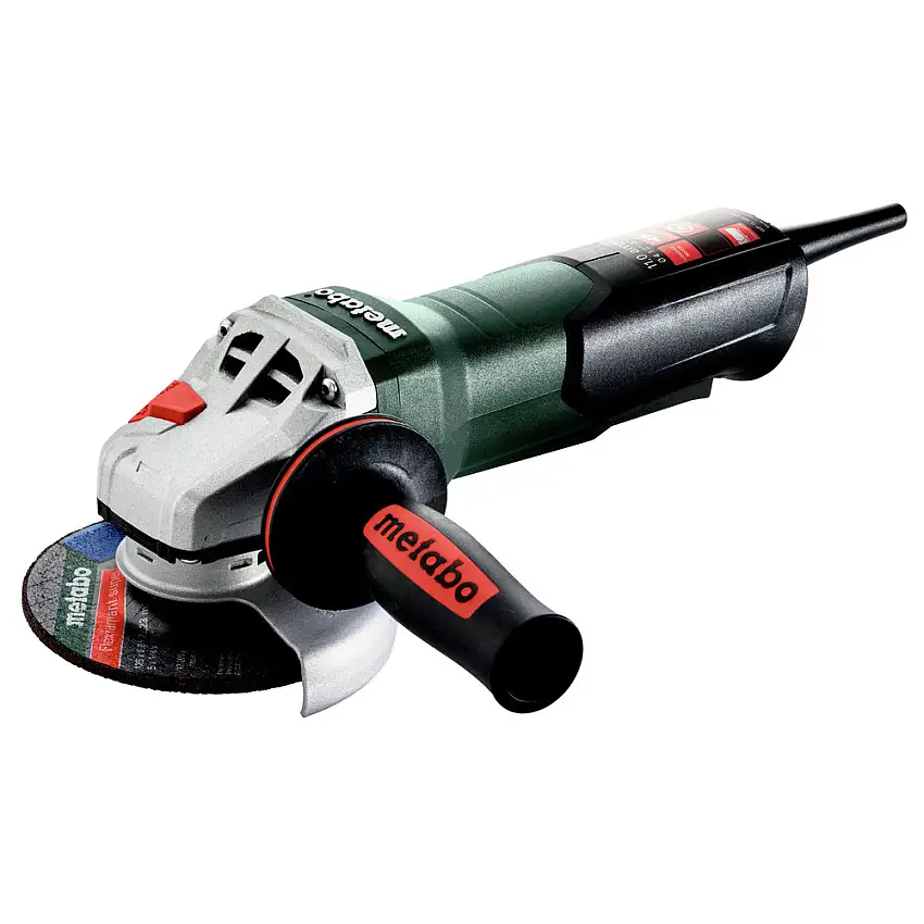 Metabo WP 11-125 Quick 11 Amp 11000 RPM 4.5 in. / 5 in. Corded Angle Grinder with Non-Locking Paddle - 603624420