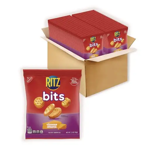 Nabisco Ritz Bits 1.5 oz. Packs Crackers - Cheese (60/Carton)