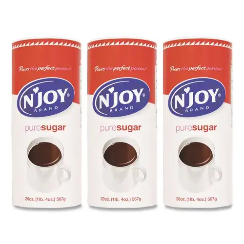 N'Joy 20 oz Pure Sugar Cane Canister (3/Pack)