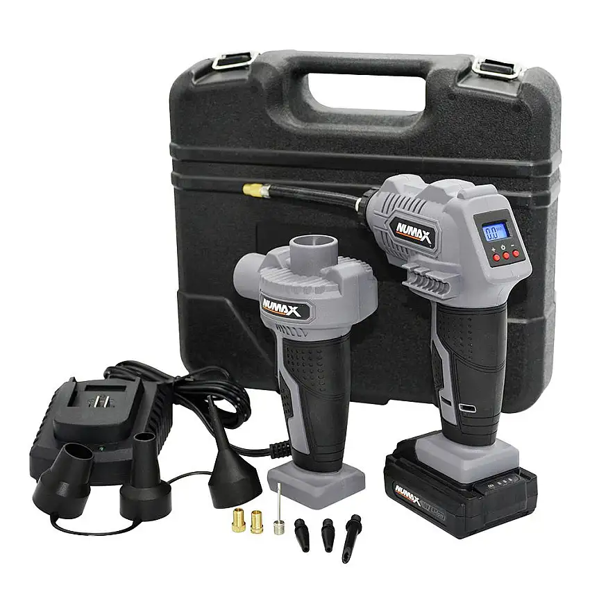 NuMax Cordless 16V Power Inflator and Air Pump Kit with Case - SH16VIPK