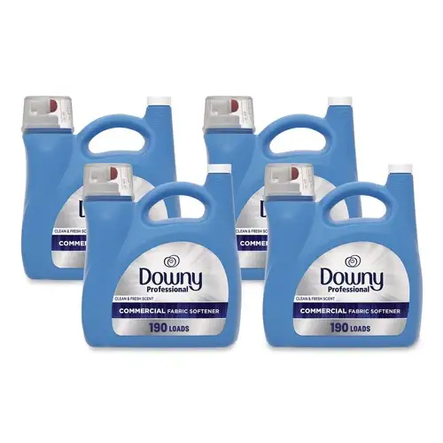 P&G Pro 80782763 140 oz Commercial Liquid Fabric Softener - Clean and Fresh Scent (4/Carton)