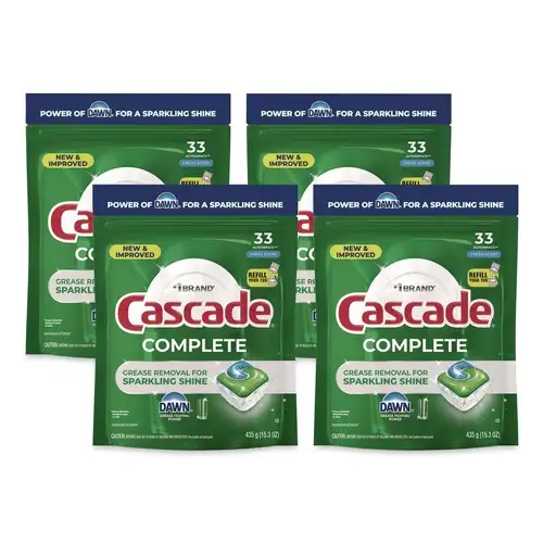 Cascade 17.6 oz Complete ActionPacs - Fresh Scent (4/Carton)