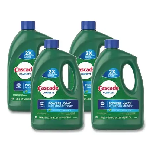 Cascade Complete 120 oz. Bottle Gel Dishwasher Detergent - Fresh (4/Carton)
