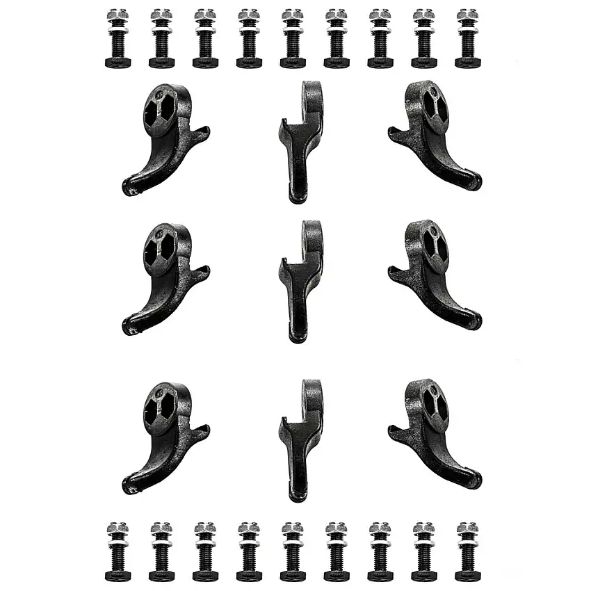 Power King (9-Teeth) Solid Steel Carbide Tipped Stump Grinder Teeth Full Set Replacement for PK0803V/PK0803-EH Stump Grinders - PK080308