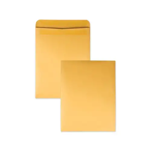 Quality Park Redi-Seal 12 x 15.5 Cheese Blade Flap Catalog Envelope - Brown Kraft (250/Box)