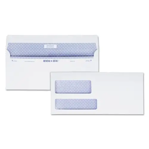 Quality Park 3.88 in. x 8.88 in. #9 Commercial Flap Self-Adhesive Closure Reveal-N-Seal Envelope - White (500/Box)