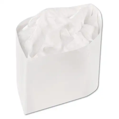 AmerCareRoyal One Size Fits All Crepe Paper Adjustable Classy Cap - White (1000/Carton)