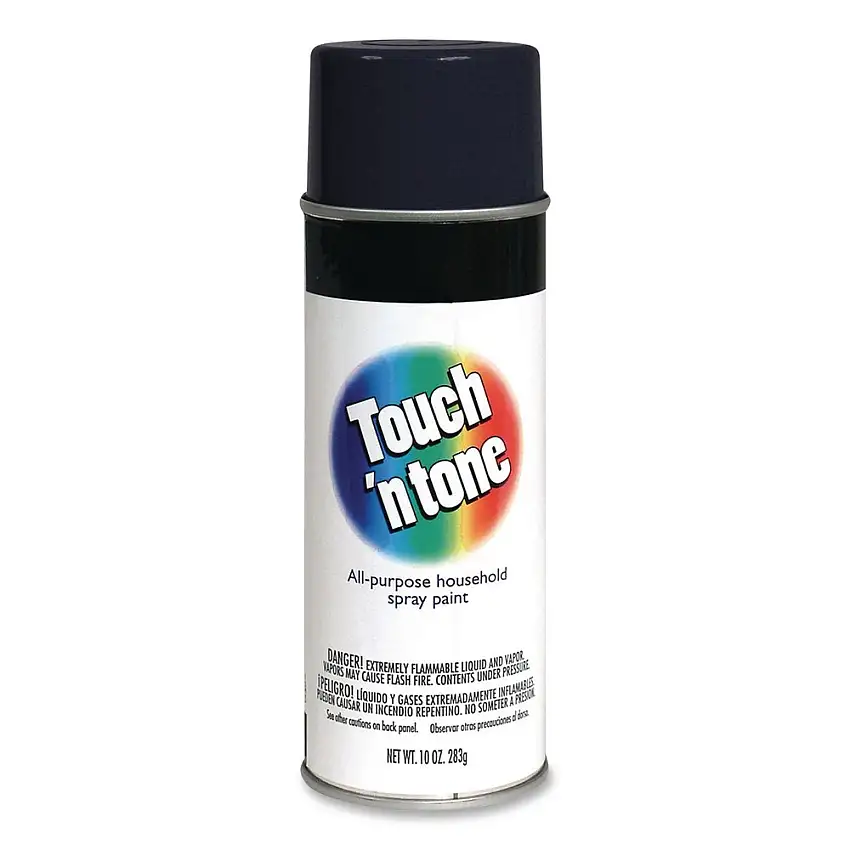 Rust-Oleum Touch'n Tone 10 oz. Aerosol Can Spray Paint - Flat Black (6/Carton) - 55275830
