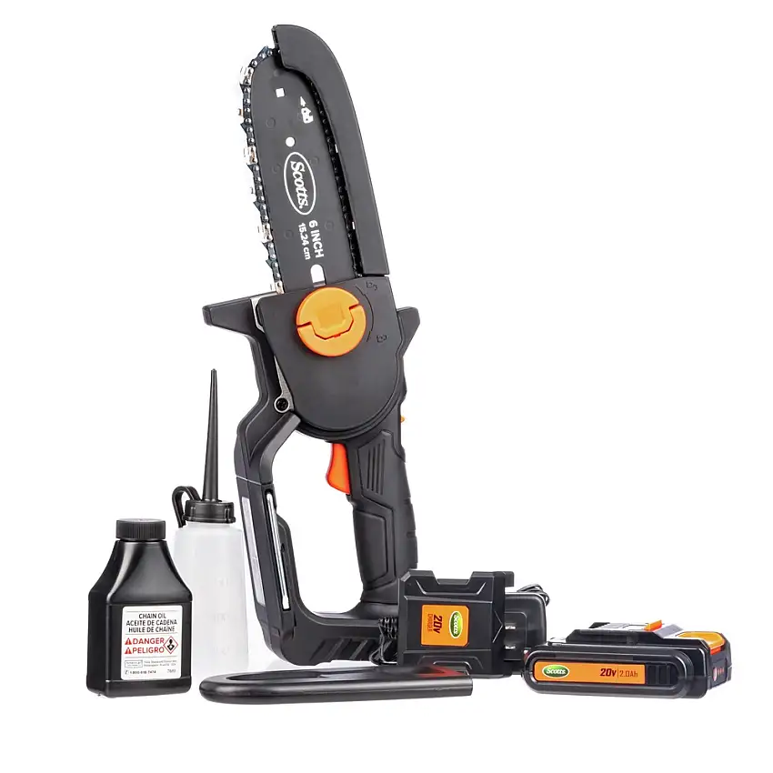 Scott's 20V Lithium-Ion 6 in. Cordless Hacket Chainsaw Kit (2 Ah) - LCS0620S