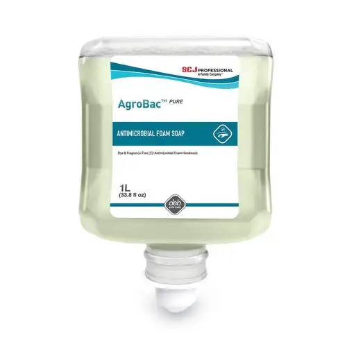 SC Johnson 069124050148 1 L AgroBac Pure Foam Wash Manual Cartridge Refill - Unscented (6/Carton)