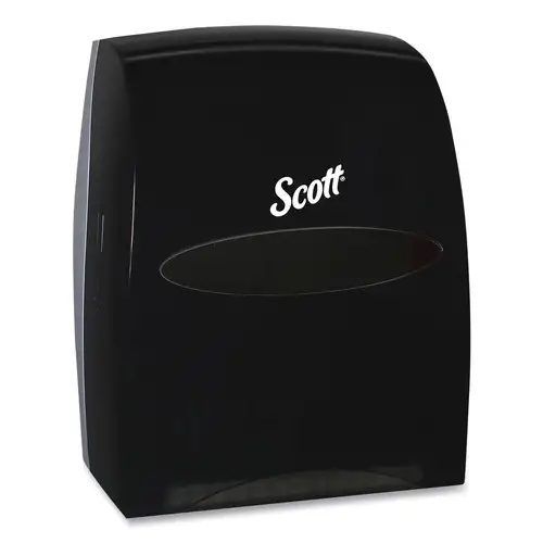 Scott 46253 Essential 13.06 in. x 11 in. x 16.94 in. Manual Hard Roll Towel Dispenser - Black (1/Carton)