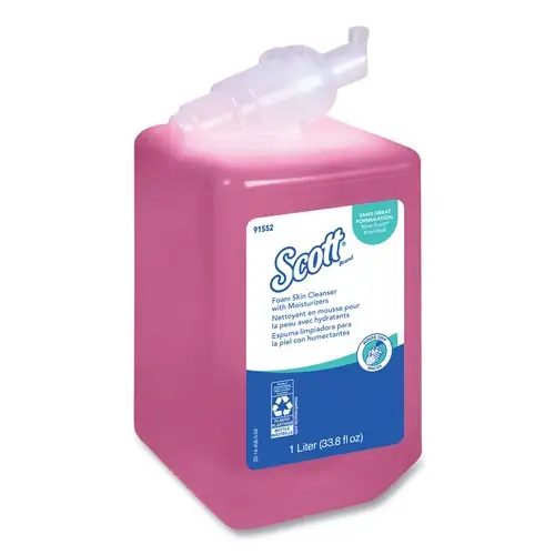 Scott 91552 1000 mL Bottle Light Floral Scent Pro Foam Skin Cleanser with Moisturizers