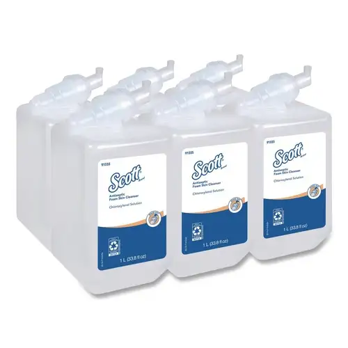 Scott 91555 1000 ml Unscented Control Antiseptic Foam Skin Cleanser Refill (6/Carton)