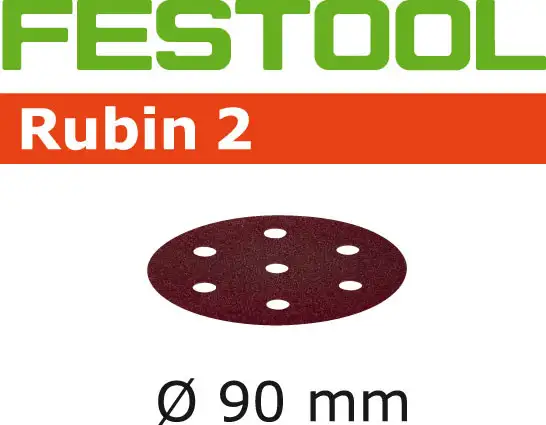 Festool Rubin 2 | 90 Round | 40 Grit | Pack of 50 (499077)