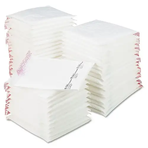 Sealed Air #2 Barrier Bubble Air Cell Cushion Self-Adhesive Closure 8.5 in. x 12 in. Jiffy TuffGard Extreme Self-Seal Mailer - White (50/Carton)
