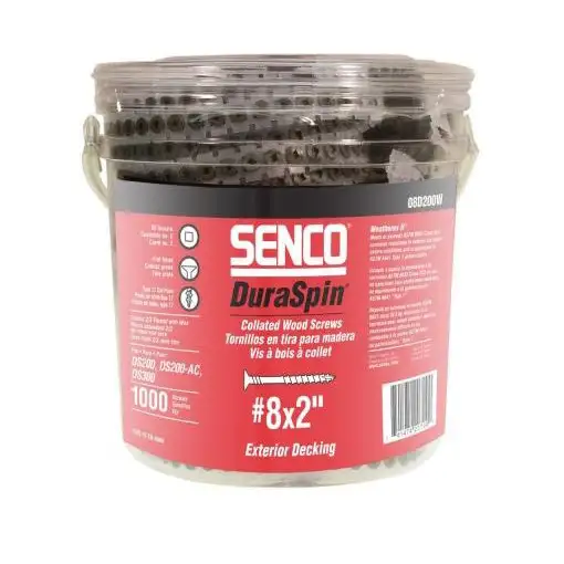 SENCO (1000-Pack) 8-Gauge 2 in. Exterior Collated Decking Screw - 08D200W