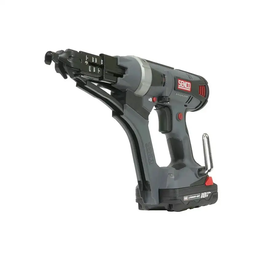 SENCO DS322-18V Lithium-Ion Brushless 2500 RPM 3 in. Cordless Collated Screwdriver Kit (4 Ah) - 10C0002N