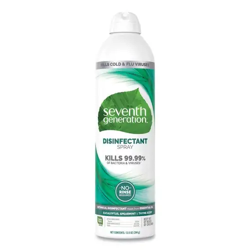 Seventh Generation 22981 13.9 oz. Spray Bottle Disinfectant Sprays - Eucalyptus/Spearmint/Thyme (8/Carton)